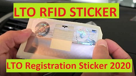 rfid sticker lto|lti sticker online application.